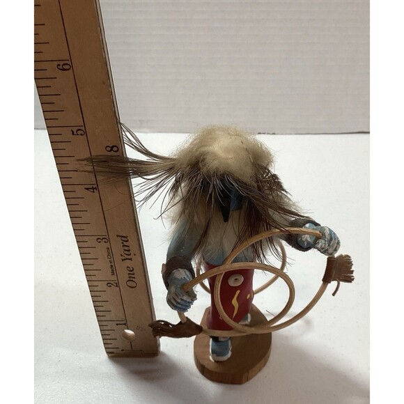 Vintage Hopi Hoop Dancer Kachina Doll Native American Art Signed F Charley - Picture 6 of 7